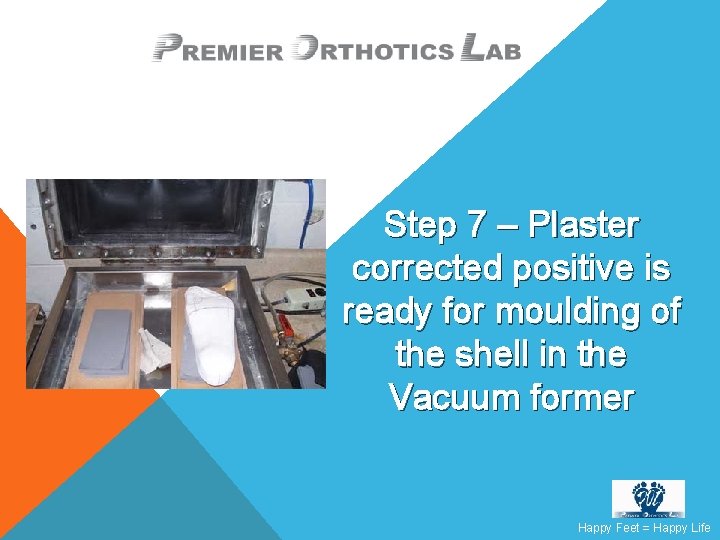 Step 7 – Plaster corrected positive is ready for moulding of the shell in