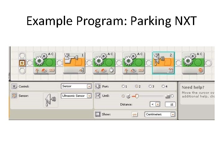 Example Program: Parking NXT 