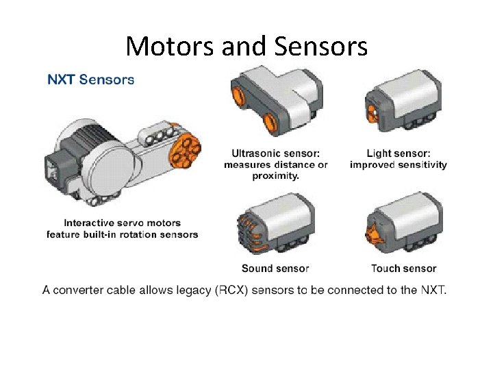 Motors and Sensors 