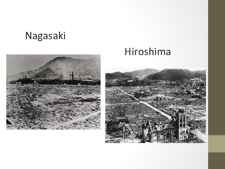 Nagasaki Hiroshima 