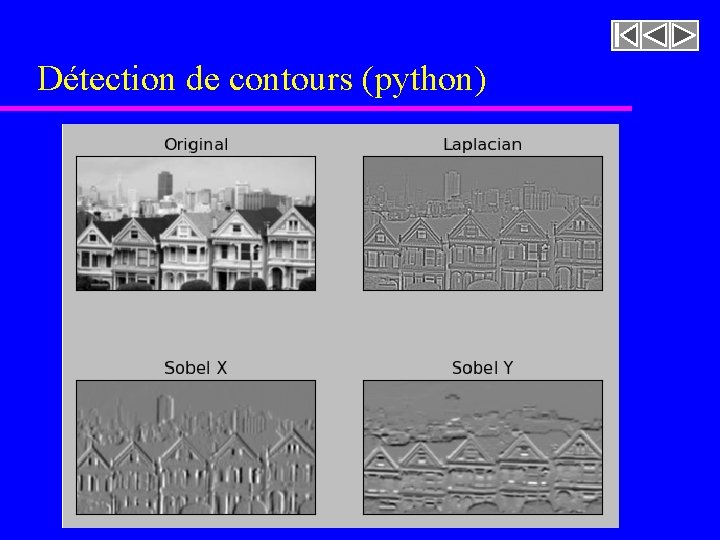 Détection de contours (python) 