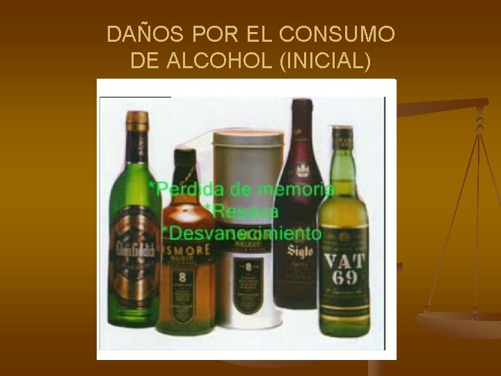 DAÑOS POR EL CONSUMO DE ALCOHOL (INICIAL) 