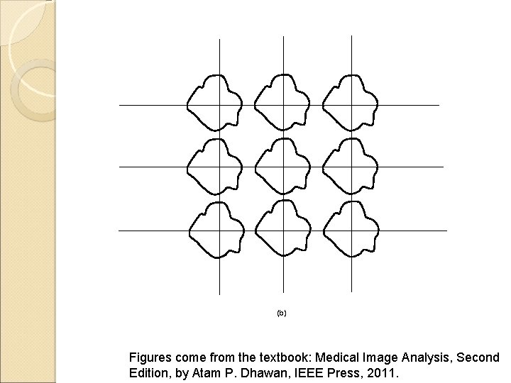 (b) Figures come from the textbook: Medical Image Analysis, Second Edition, by Atam P.