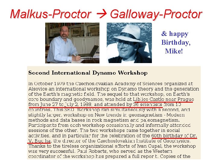 Malkus-Proctor Galloway-Proctor & happy Birthday, Mike! 