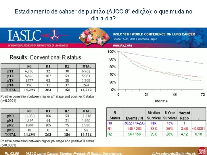 Estadiamento de ca ncer de pulma o (AJCC 8 a edic a o): o