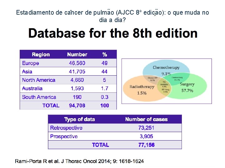 Estadiamento de ca ncer de pulma o (AJCC 8 a edic a o): o