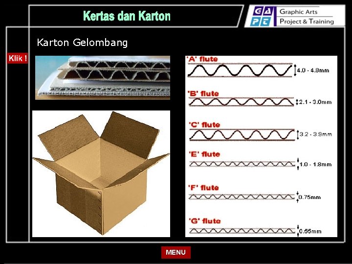 Karton Gelombang MENU 