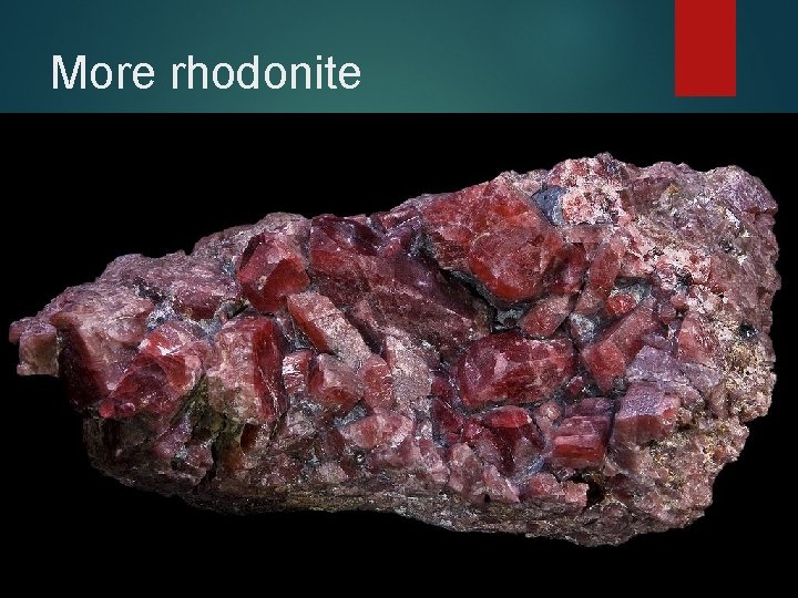 More rhodonite 