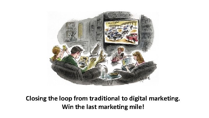 Closing the loop from traditional to digital marketing. Win the last marketing mile! 