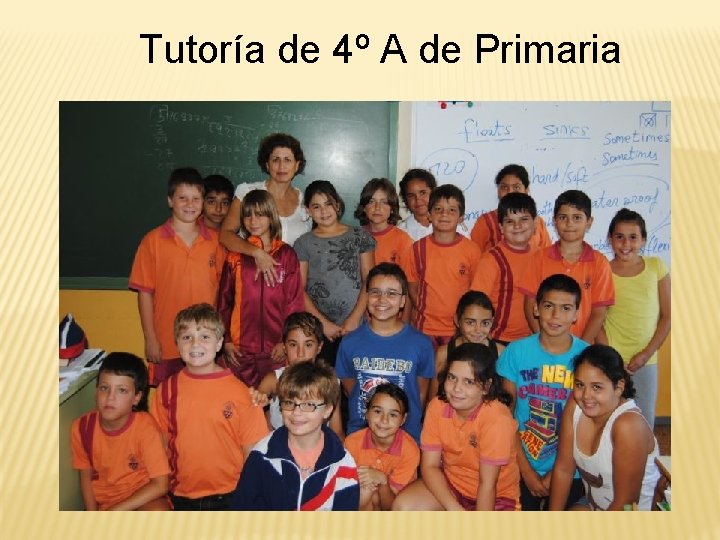 Tutoría de 4º A de Primaria Tutoría de 4º A de Primaria