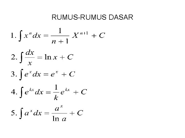 RUMUS-RUMUS DASAR 