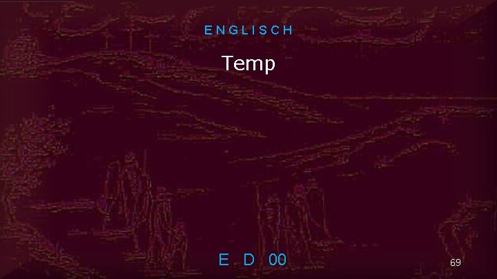 ENGLISCH Temp E D 00 69 