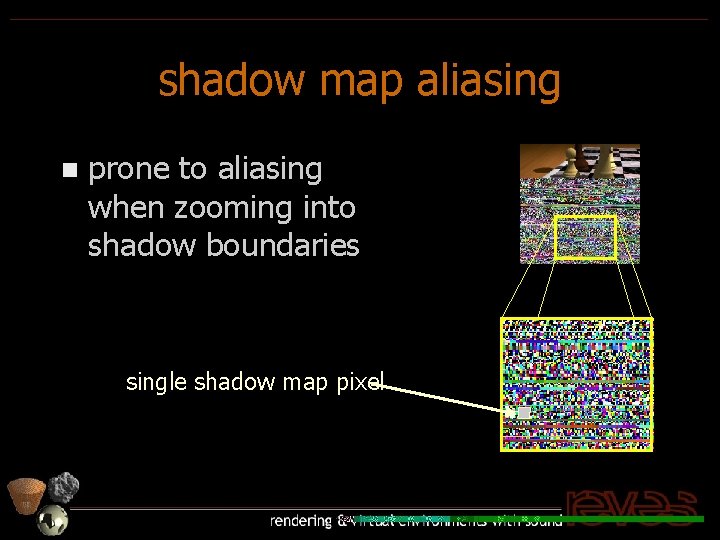shadow map aliasing n prone to aliasing when zooming into shadow boundaries single shadow