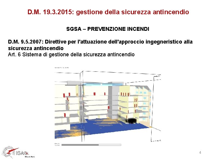 D. M. 19. 3. 2015: gestione della sicurezza antincendio SGSA – PREVENZIONE INCENDI D.