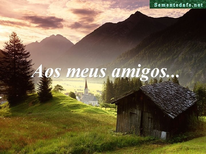 Aos meus amigos. . . 