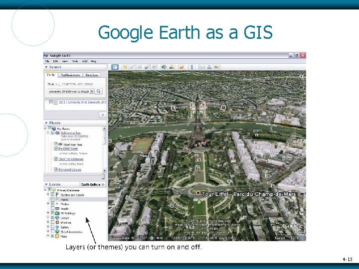 Google Earth as a GIS 4 -15 