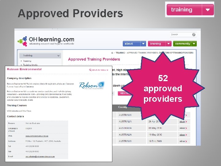 Approved Providers 52 approved providers Approved Providers 52 approved providers