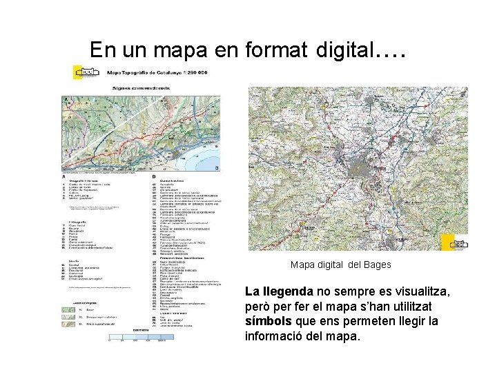En un mapa en format digital. . Mapa digital del Bages La llegenda no