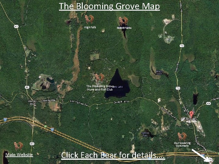 The Blooming Grove Map High Falls Beaver Lake The Blooming Grove Hunt and Fish