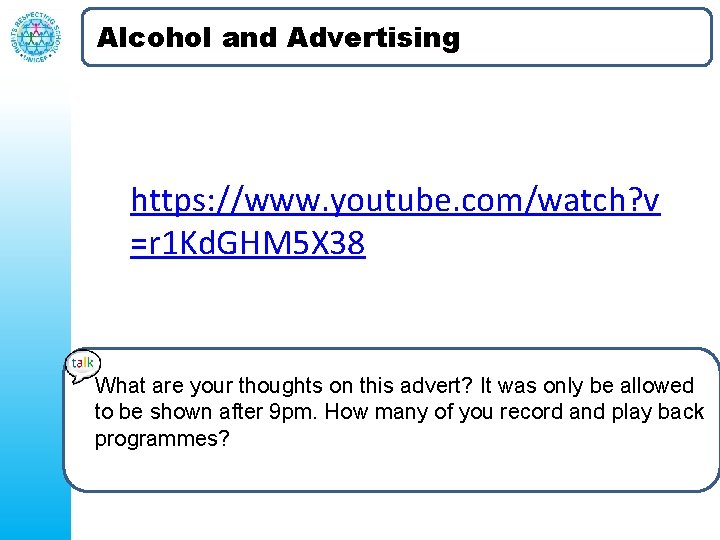 Alcohol and Advertising https: //www. youtube. com/watch? v =r 1 Kd. GHM 5 X
