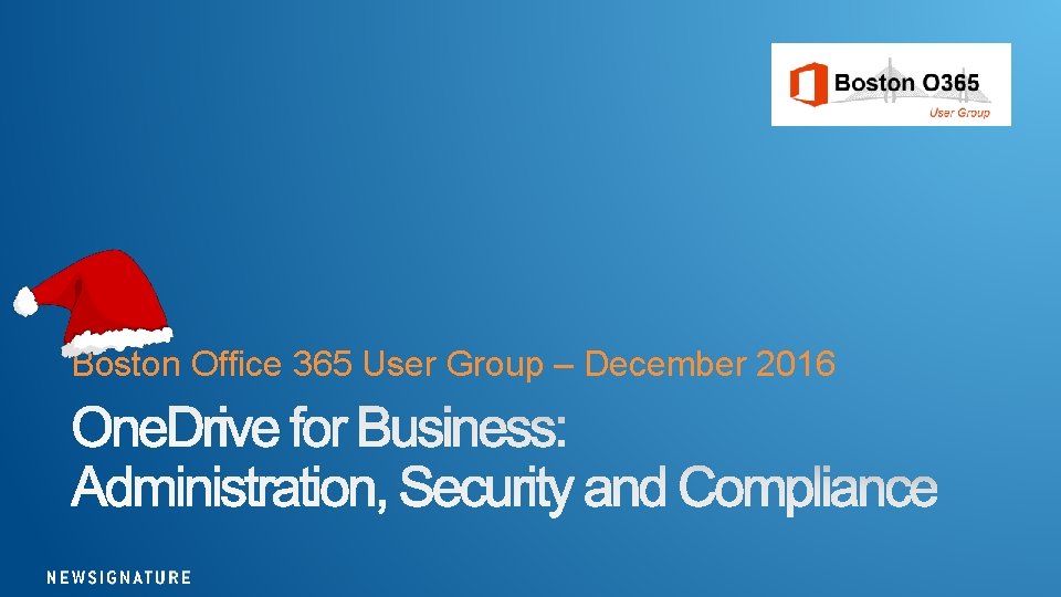 Boston Office 365 User Group – December 2016 