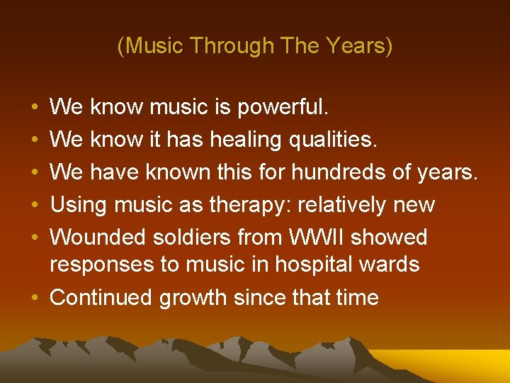 (Music Through The Years) • • • We know music is powerful. We know