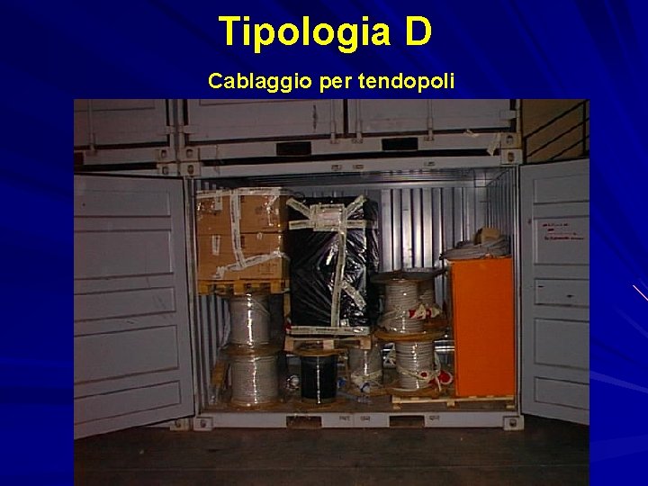 Tipologia D Cablaggio per tendopoli 