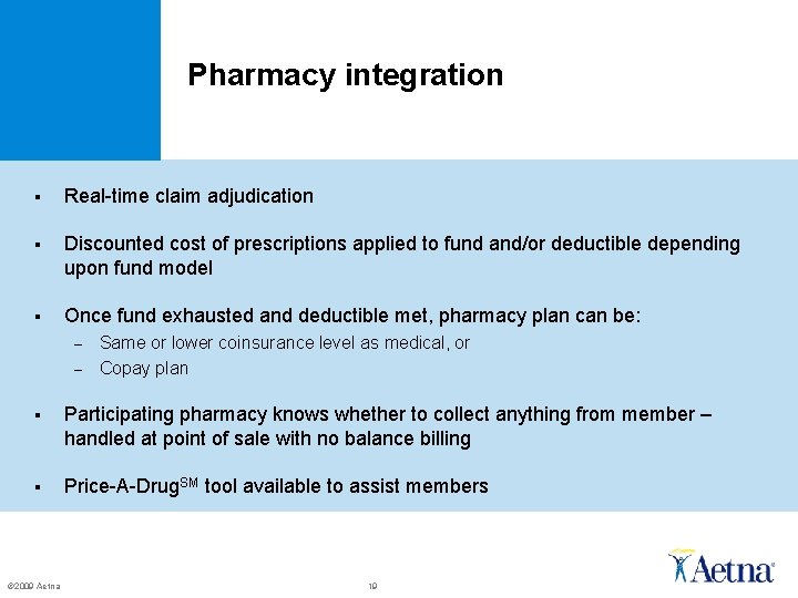 Pharmacy integration § Real-time claim adjudication § Discounted cost of prescriptions applied to fund Pharmacy integration § Real-time claim adjudication § Discounted cost of prescriptions applied to fund
