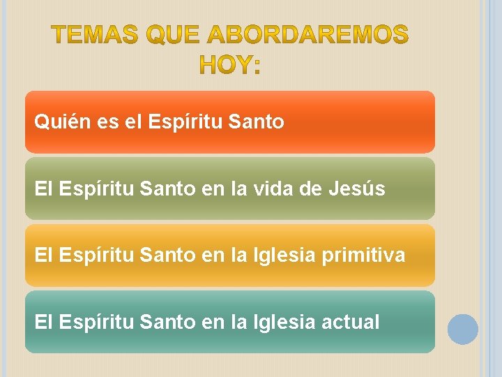 Quién es el Espíritu Santo El Espíritu Santo en la vida de Jesús El