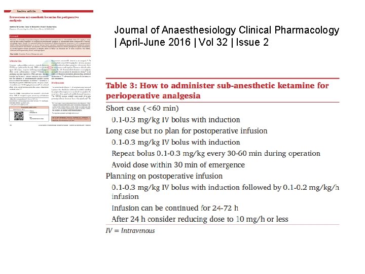 Journal of Anaesthesiology Clinical Pharmacology | April-June 2016 | Vol 32 | Issue 2