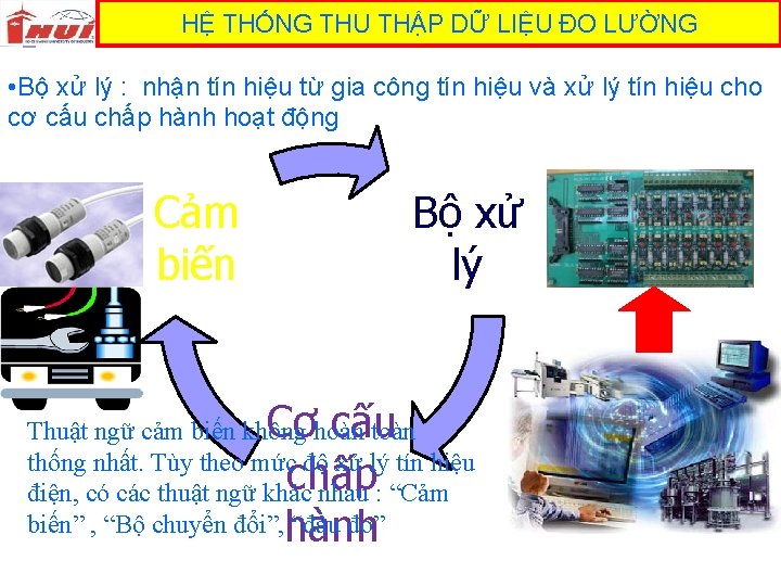 HỆ THỐNG THU THẬP DỮ LIỆU ĐO LƯỜNG • Bộ xử lý : nhận