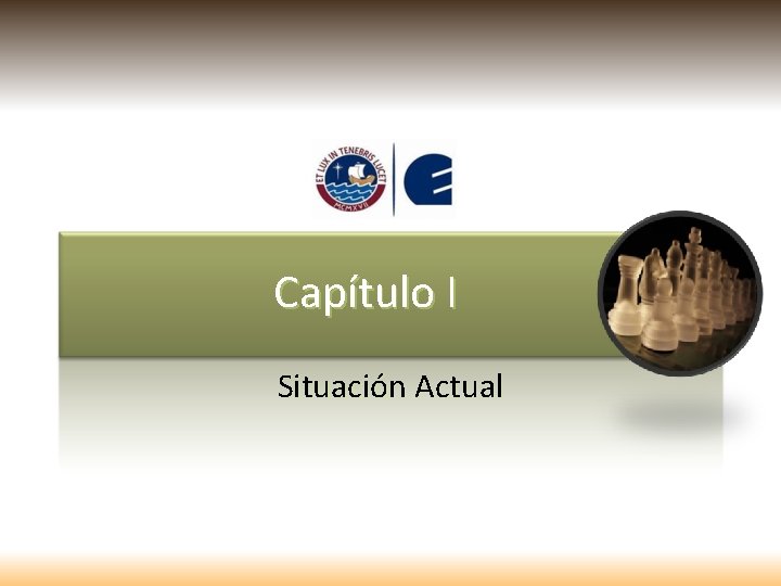 Capítulo I Situación Actual 