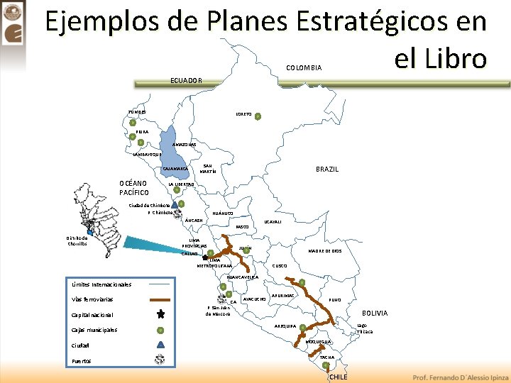Ejemplos de Planes Estratégicos en el Libro COLOMBIA ECUADOR TUMBES LORETO PIURA AMAZONAS LAMBAYEQUE