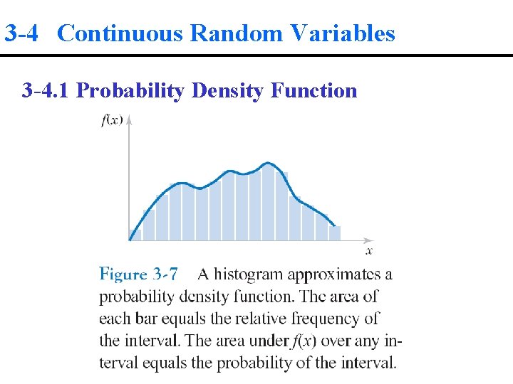 3 -4 Continuous Random Variables 3 -4. 1 Probability Density Function 