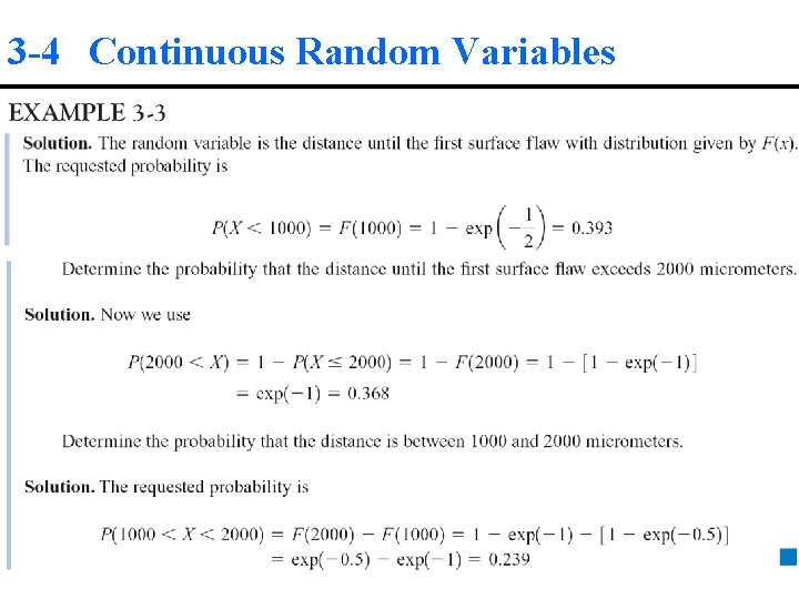 3 -4 Continuous Random Variables 