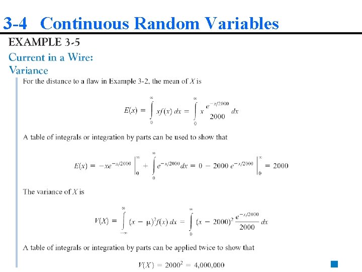 3 -4 Continuous Random Variables 
