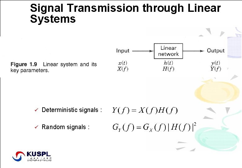 Signal Transmission through Linear Systems ü Deterministic signals : ü Random signals : Signal