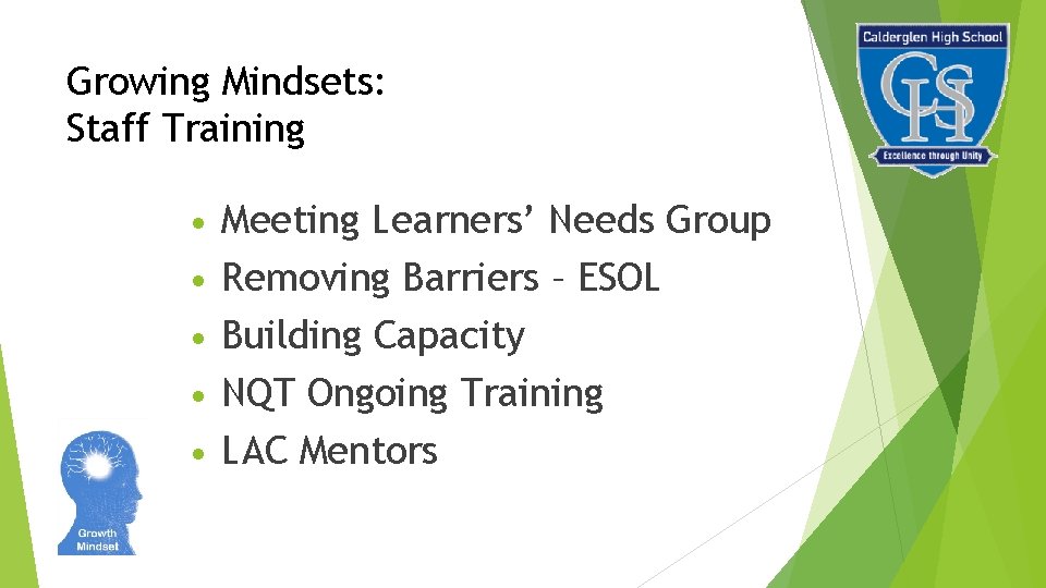 Growing Mindsets: Staff Training Meeting Learners’ Needs Group Removing Barriers – ESOL Building Capacity