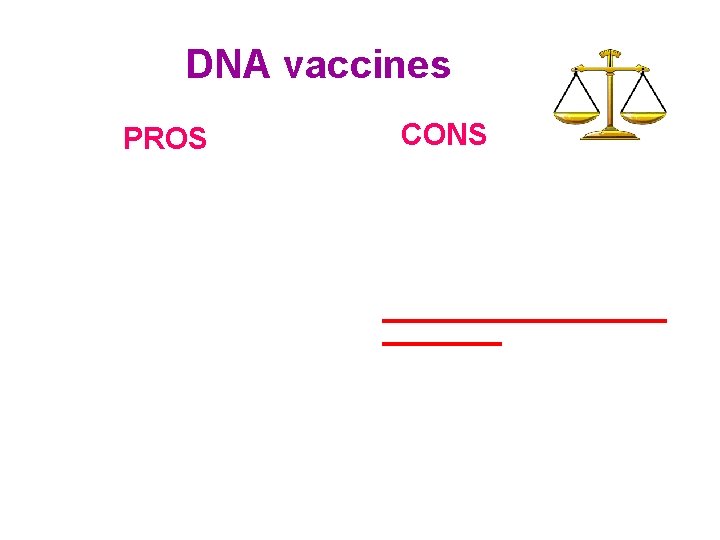 DNA vaccines PROS CONS 