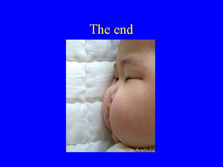 The end The end