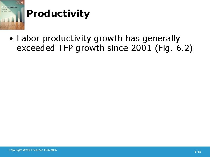 Productivity • Labor productivity growth has generally exceeded TFP growth since 2001 (Fig. 6.