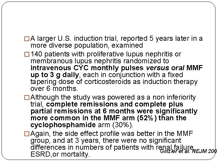 � A larger U. S. induction trial, reported 5 years later in a more