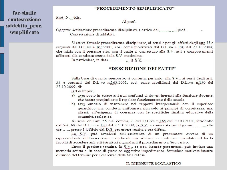 fac-simile contestazione addebito_proc. semplificato 