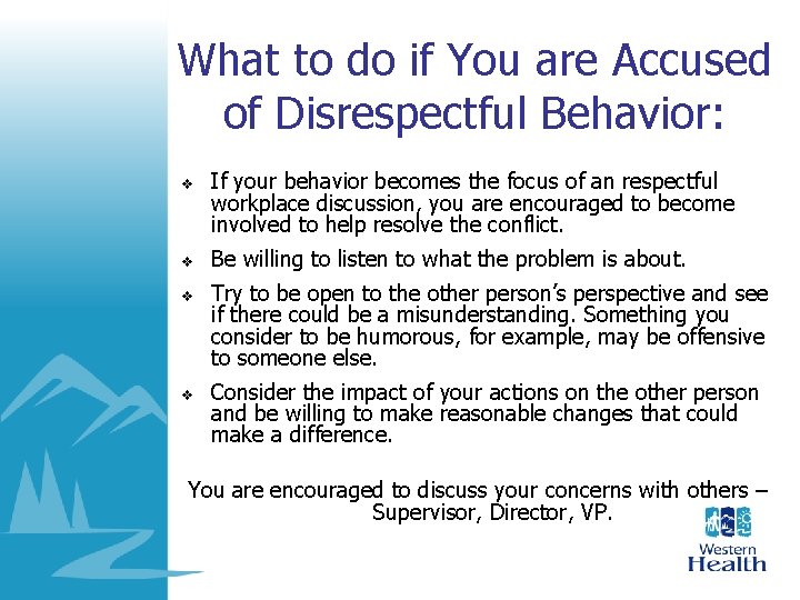 What to do if You are Accused of Disrespectful Behavior: v v If your What to do if You are Accused of Disrespectful Behavior: v v If your