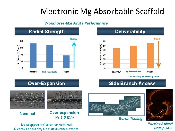 Medtronic Mg Absorbable Scaffold Workhorse-like Acute Performance Radial Strength Mg Bioabsorbable Deliverability Mg Bioabsorbable*