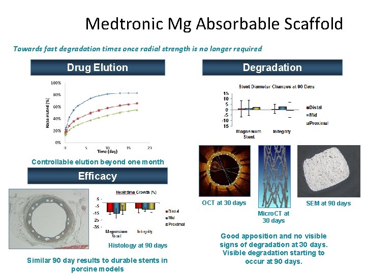 Medtronic Mg Absorbable Scaffold Towards fast degradation times once radial strength is no longer