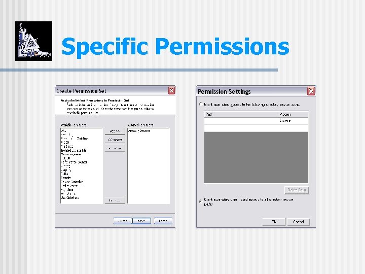 Specific Permissions 