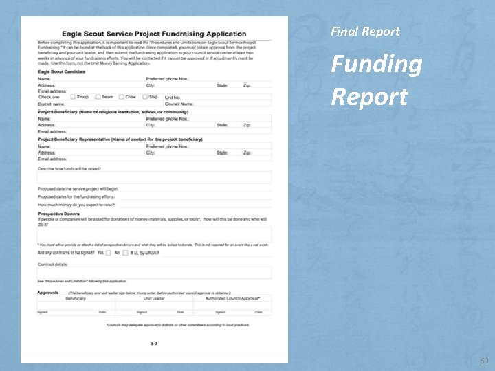 Final Report Funding Report 60 
