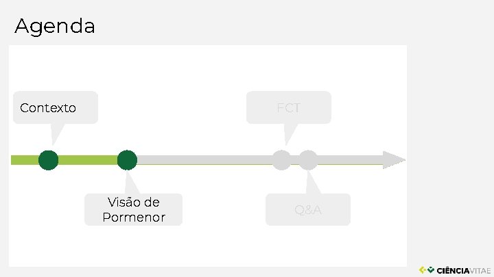 Agenda FCT Contexto Visão de Pormenor Q&A 