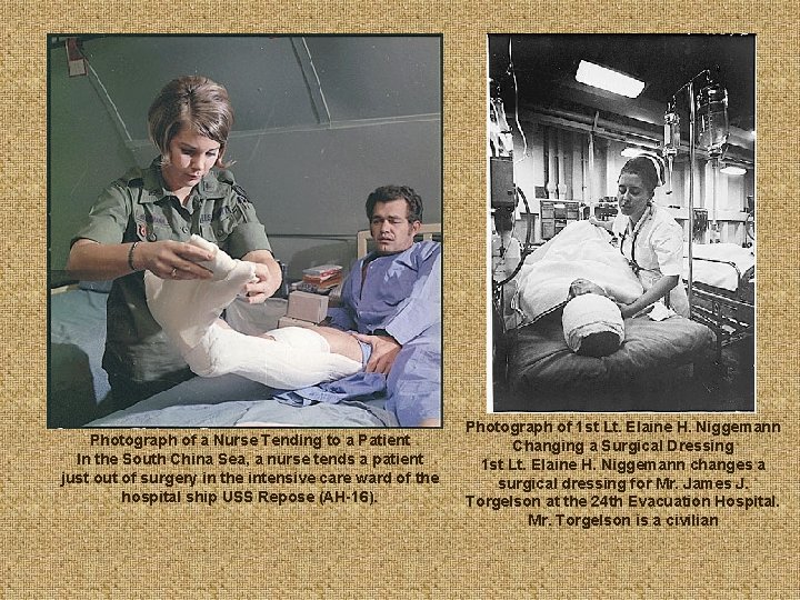 Photograph of a Nurse Tending to a Patient In the South China Sea, a